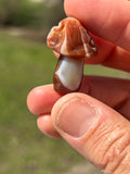 Lake Superior Agate Mushroom Pendant