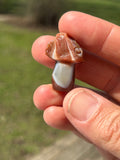 Lake Superior Agate Mushroom Pendant