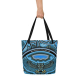 Night Owl All-Over Print Large Tote Bag