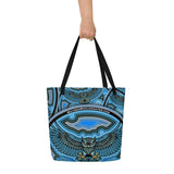 Night Owl All-Over Print Large Tote Bag