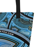 Night Owl All-Over Print Large Tote Bag