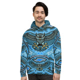 Night Owl All Over Design 2 Unisex Hoodie