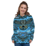 Night Owl All Over Design 2 Unisex Hoodie