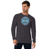 Night Owl Lake Superior Design Long Sleeve Fitted Crew