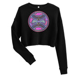 Pink Night Owl Crop Sweatshirt