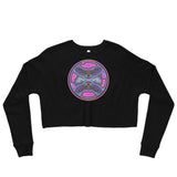 Pink Night Owl Crop Sweatshirt