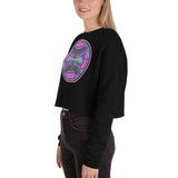 Pink Night Owl Crop Sweatshirt