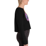 Pink Night Owl Crop Sweatshirt