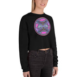 Pink Night Owl Crop Sweatshirt