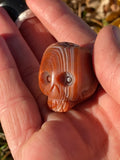 Skull Lake Superior Agate Carving