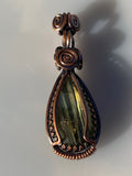 Labradorite Copper Pendant