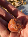 Skull Lake Superior Agate Carving