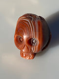 Skull Lake Superior Agate Carving