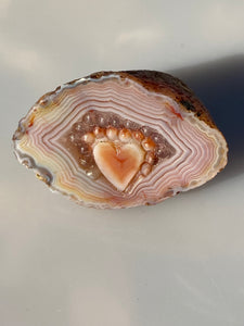 Heart Carving Laguna Agate