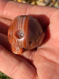 Skull Lake Superior Agate Carving