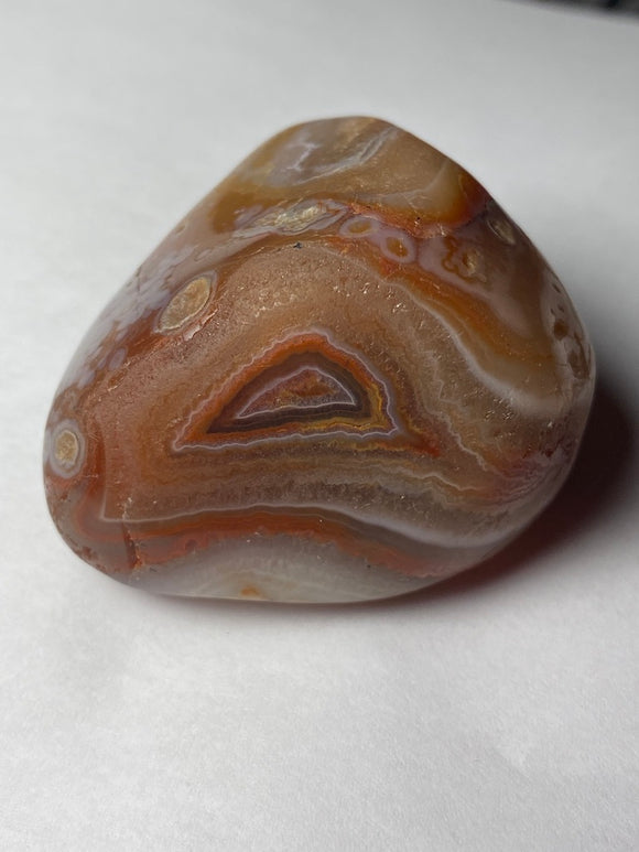 Flame Agate!! Floater Lake Superior Agate Tumbled Beauty!! 3 oz.