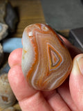 Flame Agate!! Floater Lake Superior Agate Tumbled Beauty!! 3 oz.