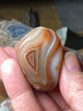 Flame Agate!! Floater Lake Superior Agate Tumbled Beauty!! 3 oz.