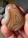 Flame Agate!! Floater Lake Superior Agate Tumbled Beauty!! 3 oz.