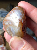 Flame Agate!! Floater Lake Superior Agate Tumbled Beauty!! 3 oz.