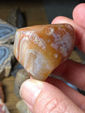 Flame Agate!! Floater Lake Superior Agate Tumbled Beauty!! 3 oz.