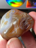 Flame Agate!! Floater Lake Superior Agate Tumbled Beauty!! 3 oz.