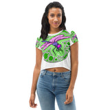 Dragonfly agate All-Over Print Crop Tee