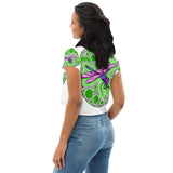 Dragonfly agate All-Over Print Crop Tee