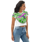 Dragonfly agate All-Over Print Crop Tee