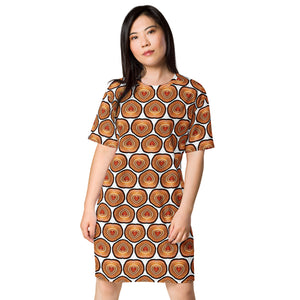 Heart Agate All Over T-shirt dress