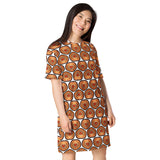 Heart Agate All Over T-shirt dress