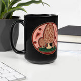 Morel Agate Double Sided Black Glossy Mug