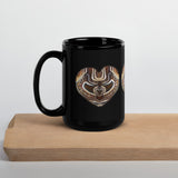 Eagle Gravy Heart Black Glossy Mug