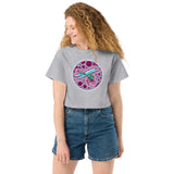 Dragonfly Berry Agate Champion crop top