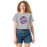 Dragonfly Berry Agate Champion crop top