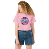 Dragonfly Berry Agate Champion crop top