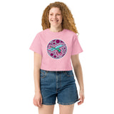 Dragonfly Berry Agate Champion crop top