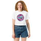 Dragonfly Berry Agate Champion crop top