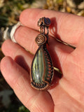 Labradorite Copper Pendant