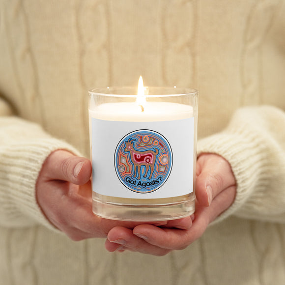 Got Agoat's Glass jar soy wax candle