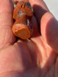 Lake Superior Agate Carved Mushroom Pendant