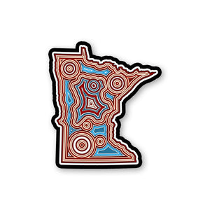 3" Minnesota State Shape Cutout Magnet