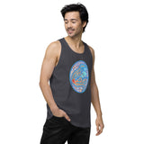 Dino Agate Blue Design Men’s premium tank top