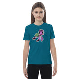 Purple Turtle Agate Design Kids T-Shirt