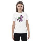 Purple Turtle Agate Design Kids T-Shirt