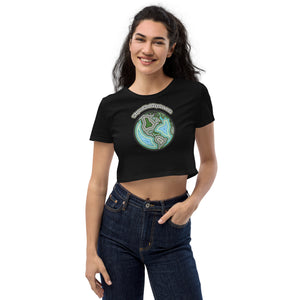 Wayne's World Agates Globe Organic Crop Top