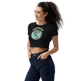 Wayne's World Agates Globe Organic Crop Top