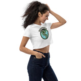 Wayne's World Agates Globe Organic Crop Top