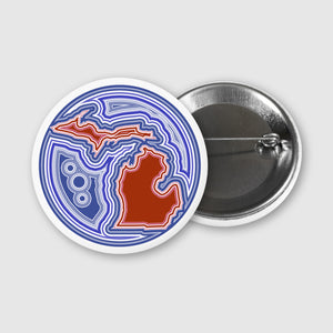 1.5" Michigan Agate Pin