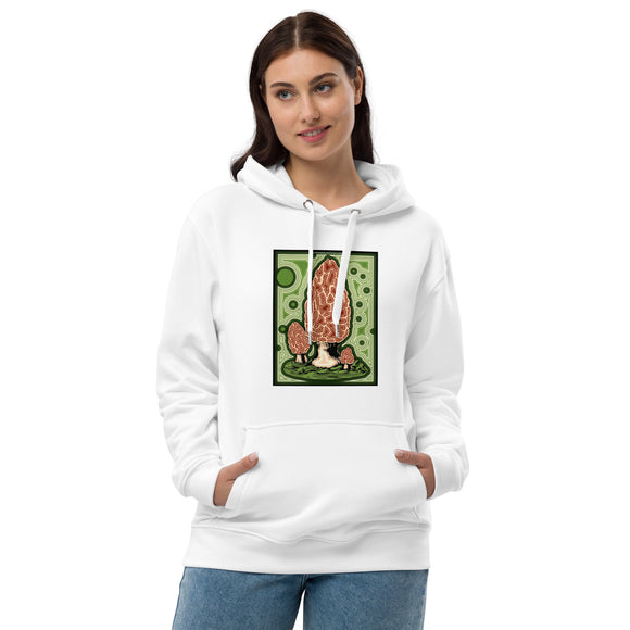 Morel Forest Agate Design Premium Eco hoodie un-sex